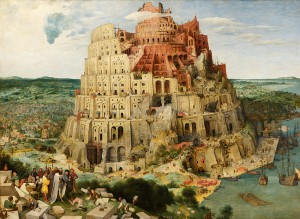 Gemälde "The Tower of Babel" by Pieter Brueghel the Elder (1526/1530–1569)